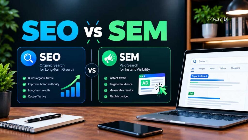 SEO Vs SEM - Nakib IT